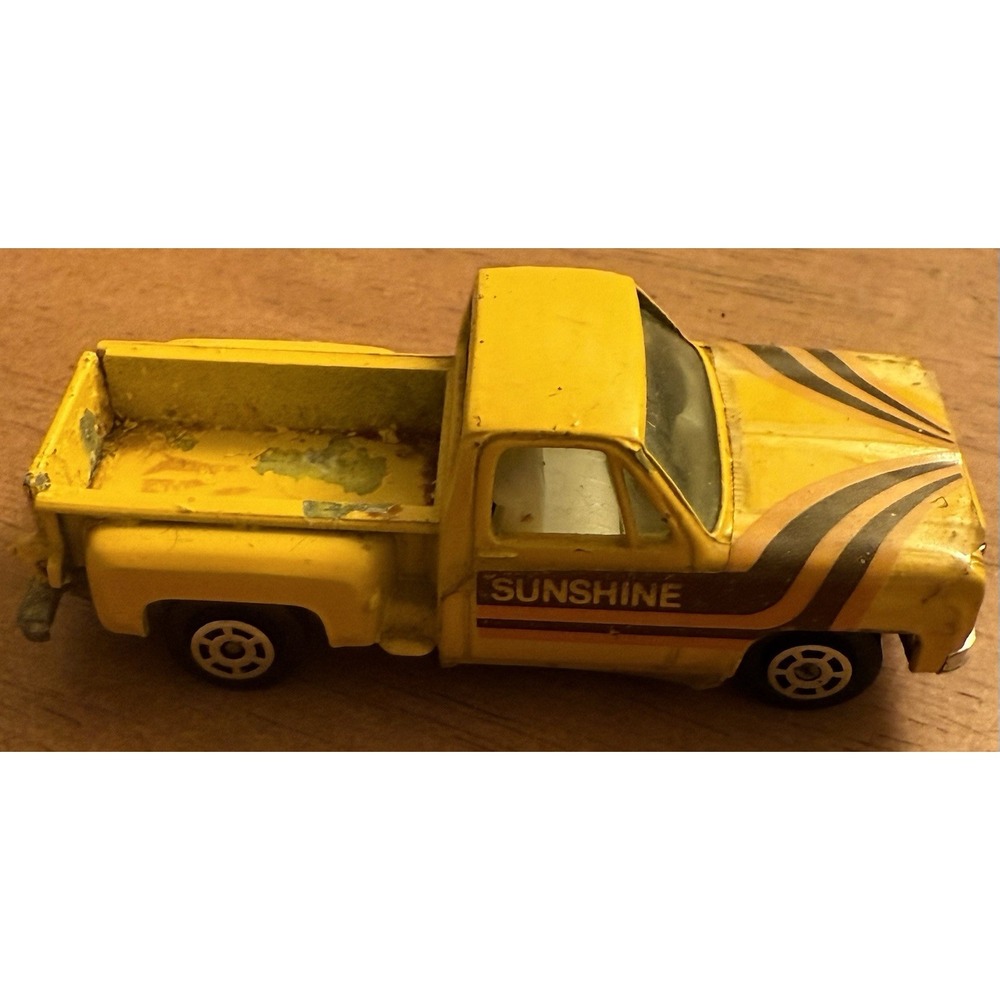 Vintage 1973 Yatming Chevy Stepside Sunshine Truck Hong Kong Silverado Toy Loose